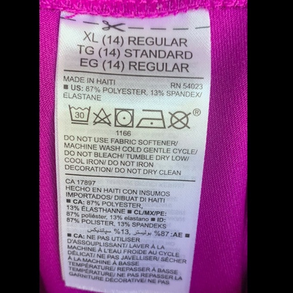 OLD NAVY Active Girls Youth leggings SIZE XL/TG (14) NWOT - Picture 7 of 7